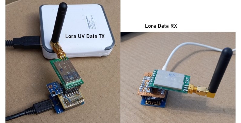 Remote Monitoring UV sensor data using LoRa Ebyte E32 Transceiver: