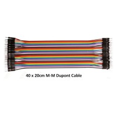 Jumper Wire Dupont Cable Male to Male 20cm x 40 cables for DIY