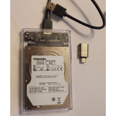 Toshiba MK3276GSX 320GB HDD + Enclosure USB 3.0 