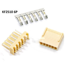 KF2510 6-Pin header Straight + Housing 2.54 mm connector