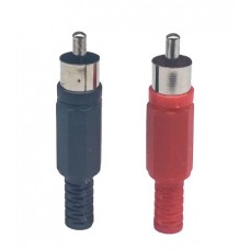 RCA Male Plug  AV connector (Red + Black Pair)